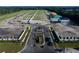 Aerial view of new homes and roads under construction at 1173 Basalt Ln, Sanford, FL 32771