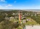Aerial view of Ponce de Leon Inlet Lighthouse and surrounding area at 4260 S Atlantic Ave, Port Orange, FL 32127