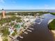 Aerial view of the Ponce Inlet, featuring the lighthouse and marina at 4260 S Atlantic Ave, Port Orange, FL 32127