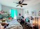 Bright bedroom with twin bed, desk, and colorful decor at 643 Underwood Cv, Casselberry, FL 32707