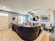 Living area featuring sectional sofa and Gathering-friendly layout at 643 Underwood Cv, Casselberry, FL 32707