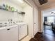 Bright laundry room with washer and dryer included at 643 Underwood Cv, Casselberry, FL 32707