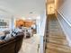 Staircase leading to the upper level from the living area at 643 Underwood Cv, Casselberry, FL 32707