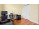 Bright home office with hardwood floors and double door closet at 6275 Hamlin Reserve Blvd, Winter Garden, FL 34787