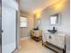 Updated bathroom with modern double vanity and a walk-in shower at 790 Silhouette Ct, Longwood, FL 32750