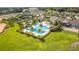 Aerial view of community pool and clubhouse at 2071 Limestone Trl, Kissimmee, FL 34747