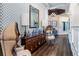 Elegant hallway with unique wall decor and comfortable seating at 2071 Limestone Trl, Kissimmee, FL 34747
