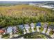 Aerial view showcasing houses nestled amongst lush greenery at 1055 Lake Berkley Dr, Kissimmee, FL 34746