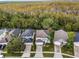 Aerial view of a residential neighborhood at 1055 Lake Berkley Dr, Kissimmee, FL 34746