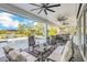 Covered patio overlooking a refreshing pool at 4001 Ainsley Ave, Orlando, FL 32833