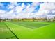 Well-maintained tennis court with green surface at 730 Drop Shot Dr, Davenport, FL 33896