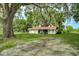 Small guest house with red metal roof and a spacious backyard at 350 S 5Th St, Orlando, FL 32833