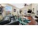 Bright living room featuring hardwood floors, comfortable seating, and large windows at 350 S 5Th St, Orlando, FL 32833