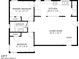 Floor plan showing one bedroom, one bathroom, kitchen, and living room at 350 S 5Th St, Orlando, FL 32833