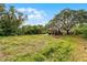 Overgrown backyard with shed and open space at 2935 Aein Rd, Orlando, FL 32817