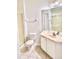 Bathroom with a vanity, toilet, and shower/tub combo at 2484 San Tecla # 303, Orlando, FL 32835