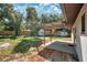 Spacious backyard with covered patio, shed, and fenced area at 1213 Baranova Rd, Ocoee, FL 34761