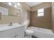 Clean bathroom with a white vanity, bathtub, and shower at 626 Caliente Way, Altamonte Springs, FL 32714