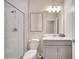 Clean bathroom with shower, toilet and vanity at 543 Ocean Course Ave, Davenport, FL 33896