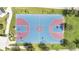 Overhead view of a community basketball court at 543 Ocean Course Ave, Davenport, FL 33896