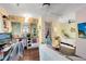 Studio apartment kitchen features teal tile and modern appliances at 706 E Pine St # 5, Orlando, FL 32801