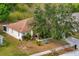 Single-story house with a brown roof and mature landscaping at 721 Willow Run St, Minneola, FL 34715