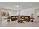 Relaxing living room with sectional sofa and access to backyard at 1178 Michelangelo Ln, Winter Haven, FL 33884