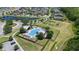 Aerial view of community with pool, playground, and homes at 14269 Shocklach Dr, Winter Garden, FL 34787