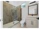 Modern bathroom with walk-in shower and updated fixtures at 1333 W Smith St, Orlando, FL 32804
