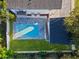 Aerial view of a home with a pool and backyard at 1333 W Smith St, Orlando, FL 32804