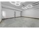 Spacious garage with epoxy flooring and unique lighting at 1333 W Smith St, Orlando, FL 32804