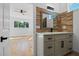 Modern bathroom with updated vanity and walk-in shower at 1333 W Smith St, Orlando, FL 32804