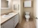 Small bathroom with toilet, sink, and vanity at 1711 Shadow View Cir # 1711, Maitland, FL 32751