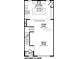 Second floor plan highlighting a spacious great room and kitchen at 2171 E South St # 5, Orlando, FL 32803