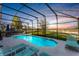 Enjoy breathtaking sunset views from your screened pool at 2708 Fiesta Key Dr, Kissimmee, FL 34747