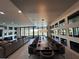 Spacious dining area with large table and stunning chandelier at 331 Muirfield Loop, Reunion, FL 34747