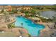 Large resort-style pool with waterfall feature at 2955 Banana Palm Dr, Kissimmee, FL 34747