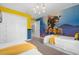 Twin-size bedroom with Minions theme and bright decor at 2955 Banana Palm Dr, Kissimmee, FL 34747