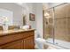 Bathroom with shower, vanity, and toilet at 2955 Banana Palm Dr, Kissimmee, FL 34747