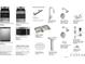 Detailed plan of kitchen and bathroom fixtures and finishes at 4525 Ranunculus St, Lake Hamilton, FL 33851