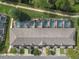 Aerial view of townhouses with private screened pools at 2338 Silver Palm Dr, Kissimmee, FL 34747