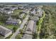 Aerial view of townhouses with community green space at 2338 Silver Palm Dr, Kissimmee, FL 34747