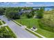 Aerial view of a residential lot near a lake at 693 Charrice Pl, Sanford, FL 32771