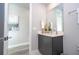 Modern bathroom with a vanity and toilet at 7740 Sandy Ridge Dr # 218, Reunion, FL 34747