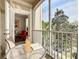 Private screened balcony overlooking trees at 2809 Almaton Loop # 304, Kissimmee, FL 34747