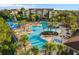 Resort-style community with pools, water park, and lush landscaping at 2809 Almaton Loop # 304, Kissimmee, FL 34747