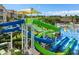 Large waterpark featuring multiple slides and a pool area at 2809 Almaton Loop # 304, Kissimmee, FL 34747