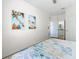 Bedroom with a beach theme and ensuite bathroom access at 2809 Almaton Loop # 304, Kissimmee, FL 34747