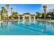Resort-style pool with pergola and water features at 2809 Almaton Loop # 304, Kissimmee, FL 34747