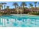 Stunning pool with clubhouse view and lush landscaping at 2809 Almaton Loop # 304, Kissimmee, FL 34747